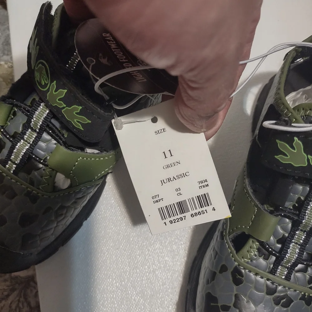 Stylish Green and Black Kids Sneakers